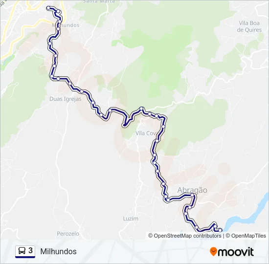 3 Bus Line Map