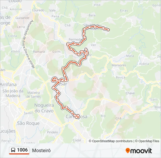 1006 Bus Line Map