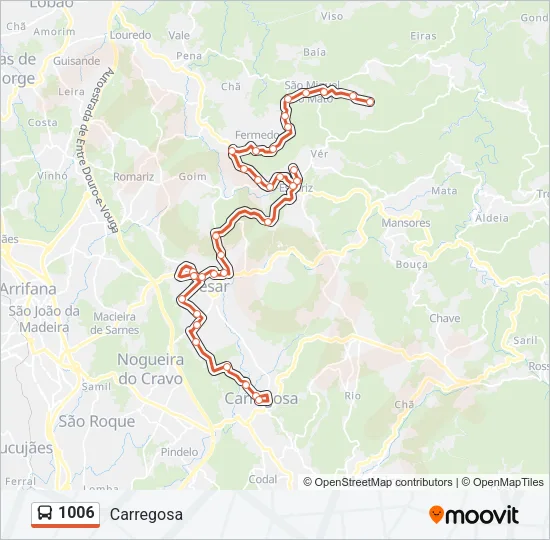 1006 Bus Line Map