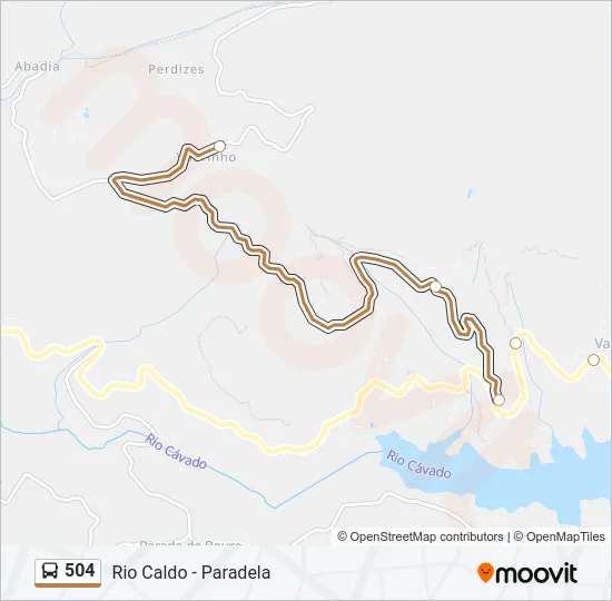 504 Bus Line Map