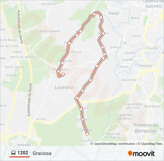 1202 Bus Line Map