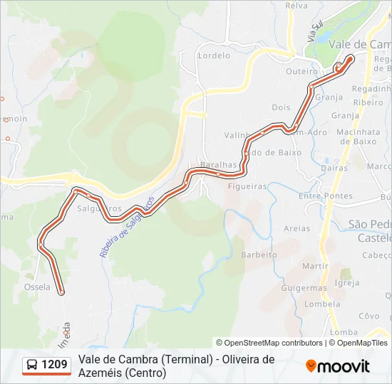1209 Bus Line Map