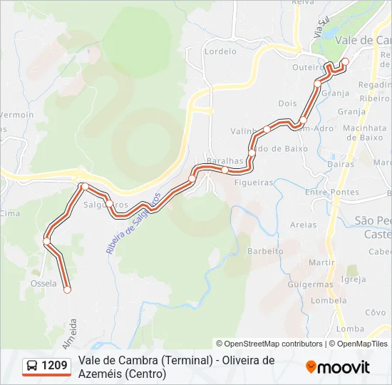 1209 Bus Line Map