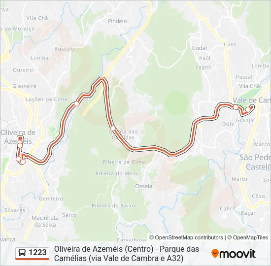 1223 Bus Line Map