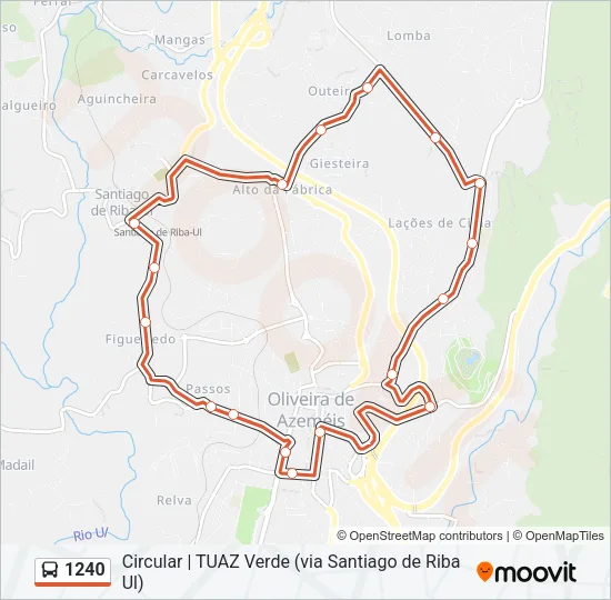 1240 Bus Line Map