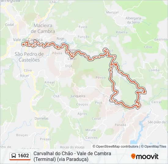 1602 Bus Line Map