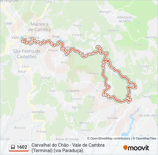 1602 Bus Line Map