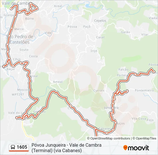 1605 Bus Line Map
