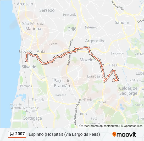 2007 Bus Line Map