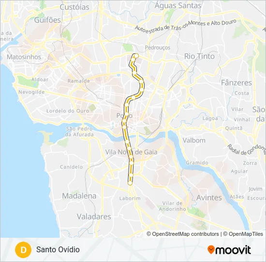D Metro Line Map