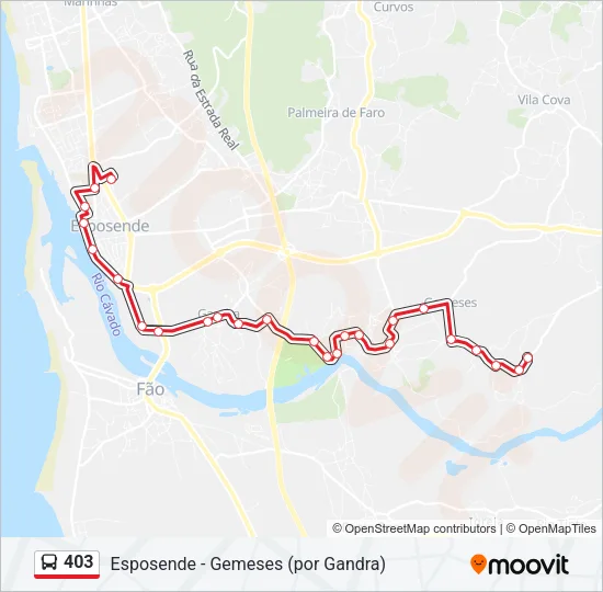 403 Bus Line Map