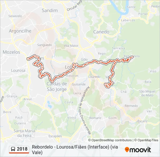2018 Bus Line Map