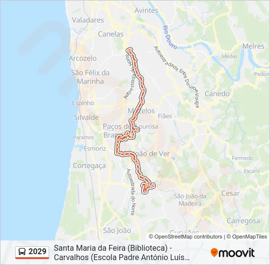 2029 Bus Line Map