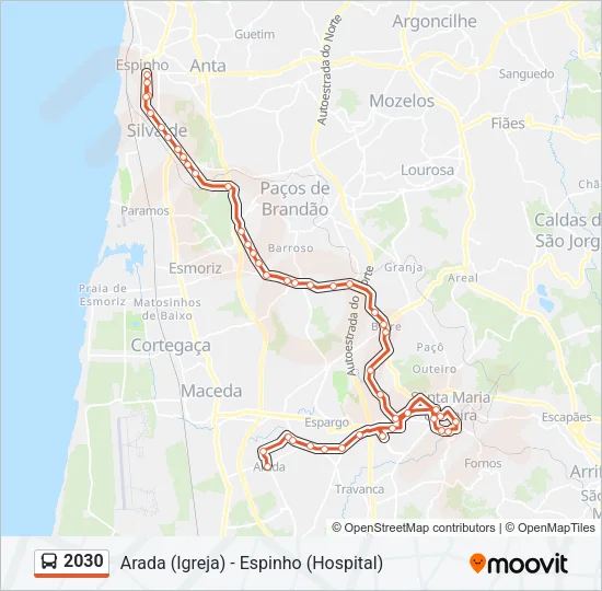 2030 Bus Line Map