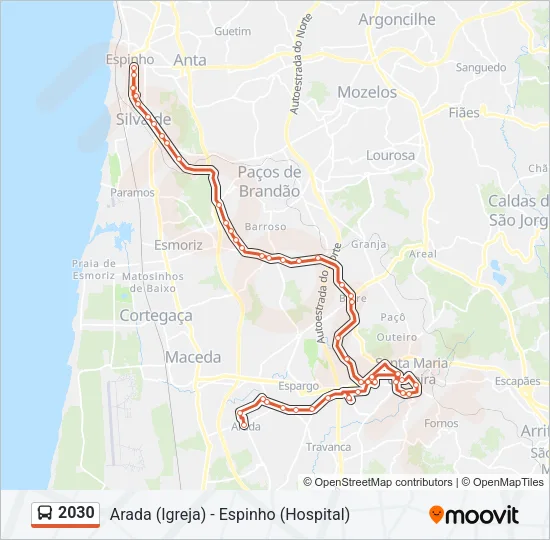 2030 Bus Line Map