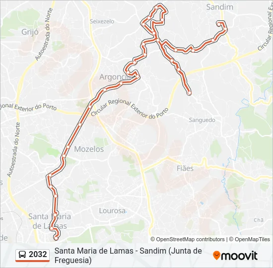 2032 Bus Line Map