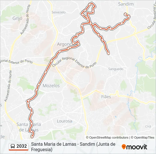 2032 Bus Line Map