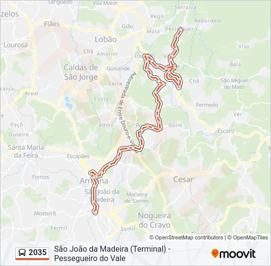 2035 Bus Line Map