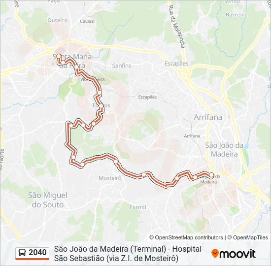 2040 Bus Line Map