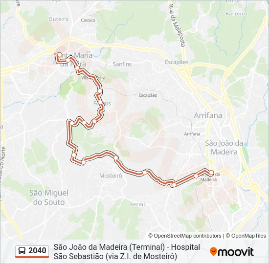 2040 Bus Line Map