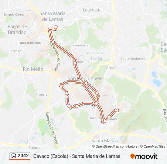 2042 Bus Line Map