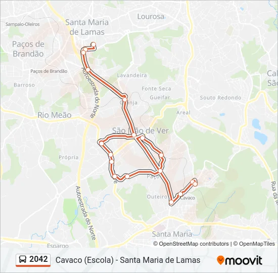 2042 Bus Line Map