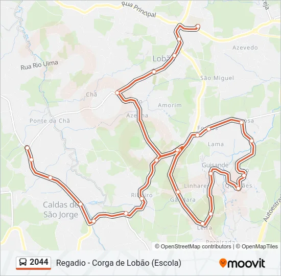 2044 Bus Line Map