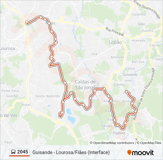 2045 Bus Line Map