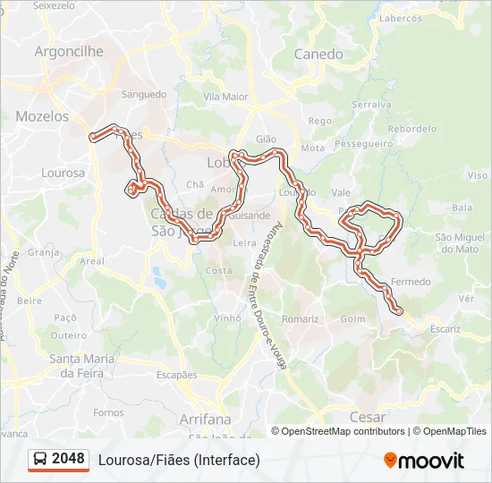2048 Bus Line Map