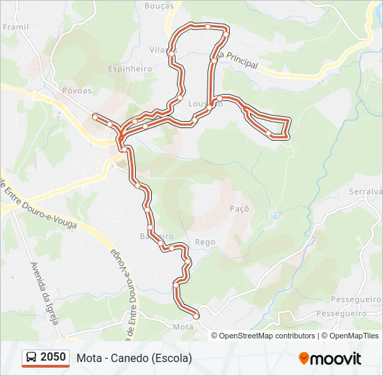 2050 Bus Line Map