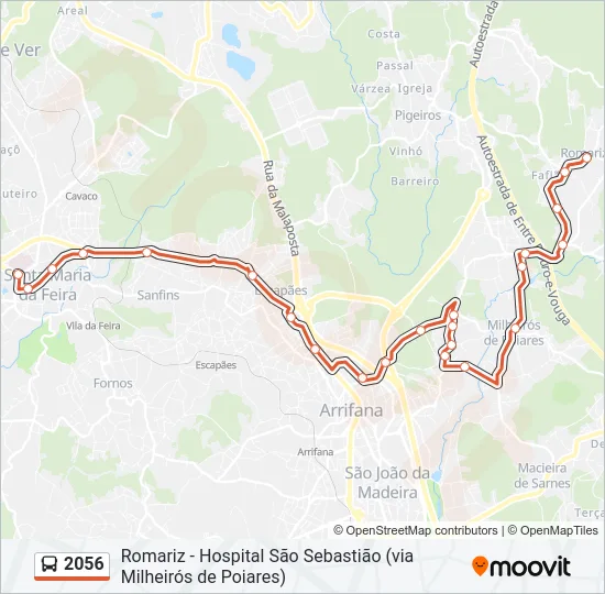 2056 Bus Line Map