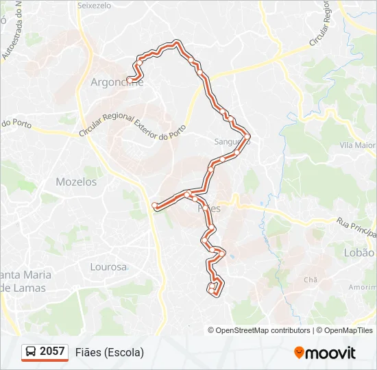 2057 Bus Line Map