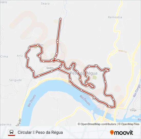 VERMELHA Bus Line Map