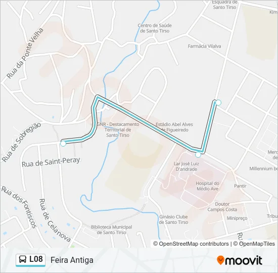 L08 Bus Line Map