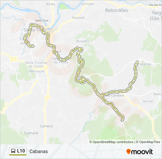 L10 Bus Line Map