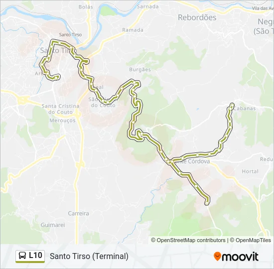 L10 Bus Line Map