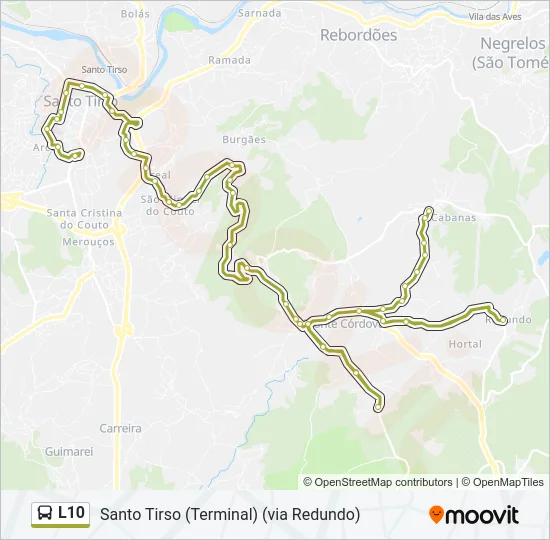 L10 Bus Line Map
