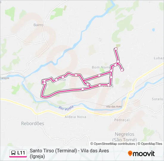 L11 Bus Line Map