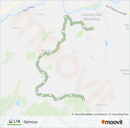 L18 Bus Line Map