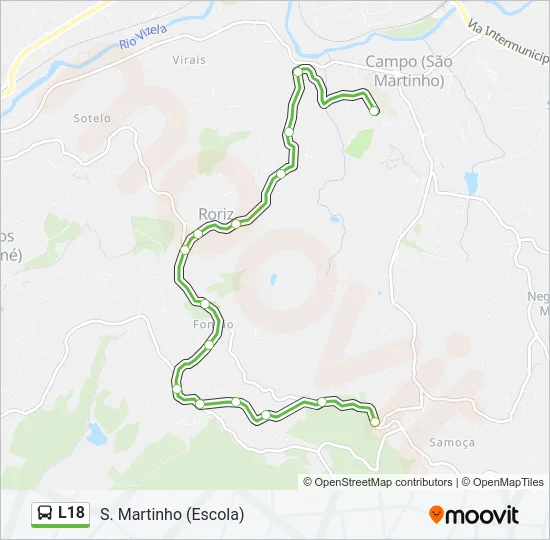 L18 Bus Line Map