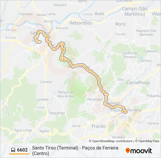 6602 Bus Line Map