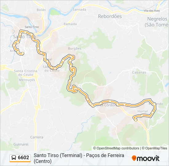 6602 Bus Line Map
