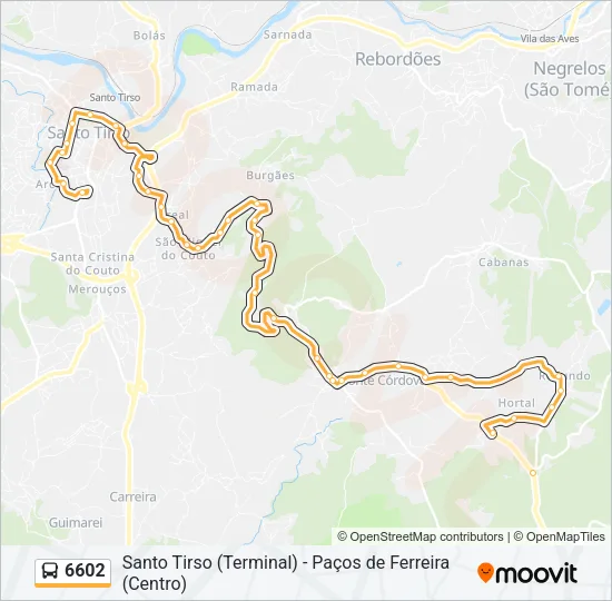 6602 Bus Line Map