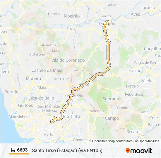 6603 Bus Line Map