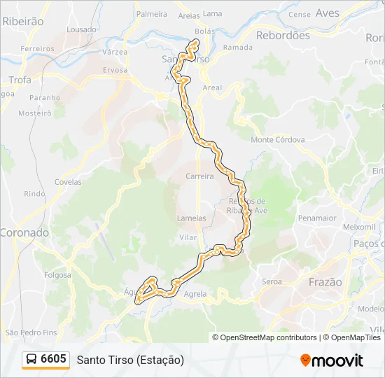 6605 Bus Line Map