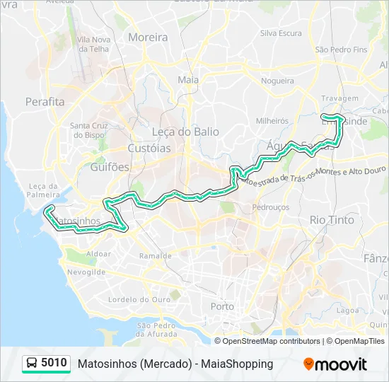 5010 Bus Line Map