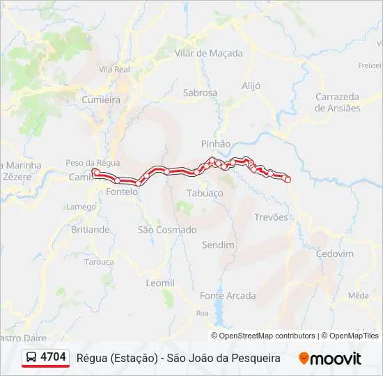 4704 Bus Line Map