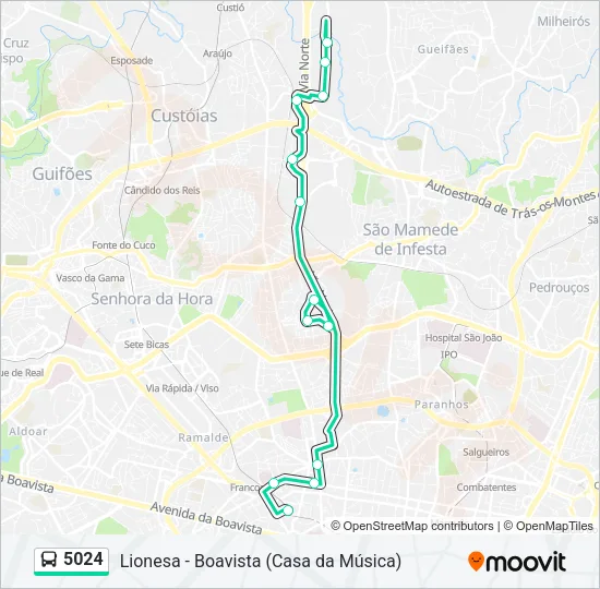 5024 Bus Line Map