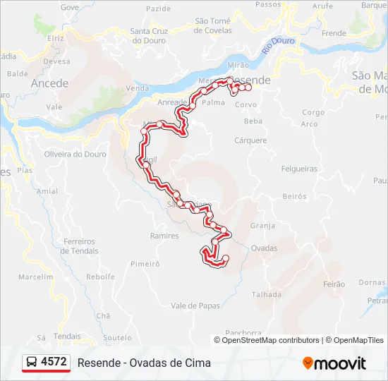 4572 Bus Line Map