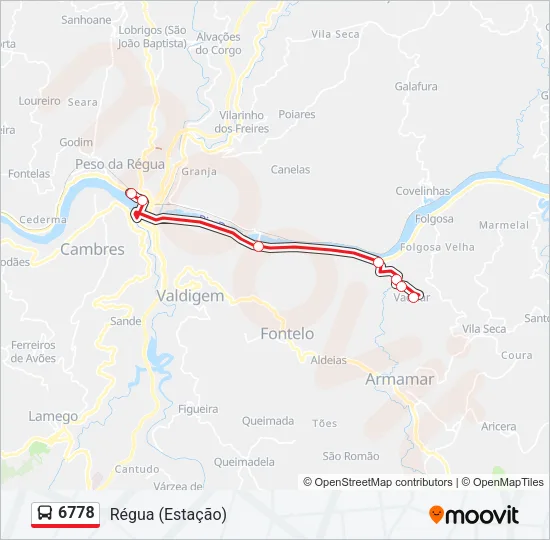 6778 Bus Line Map
